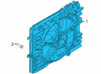 OEM 2021 Ford Mustang Fan Module Diagram - KR3Z-8C607-A