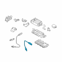 OEM 2015 Hyundai Genesis Coupe Sensor Assembly-Oxygen, Rear Diagram - 39210-3C530