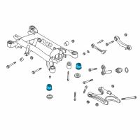 OEM 1995 BMW 740iL Rubber Mounting Diagram - 33-31-1-090-956