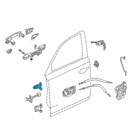 OEM 2015 Acura TLX Hinge, Front R Door Up Diagram - 67410-TZ3-A03ZZ