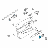 OEM 2011 Lincoln MKX Lock Switch Diagram - BA1Z-14028-AA