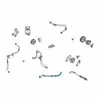 OEM 2006 Lexus ES330 Power Steering Return Hose Diagram - 44416-06100