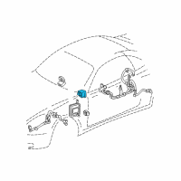 OEM 2006 Lexus SC430 Sensor, YAW Rate Diagram - 89183-30060