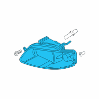 OEM 2007 Chevrolet Aveo5 Composite Headlamp Diagram - 96540253