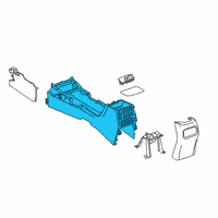 OEM 2020 Toyota Corolla Console Base Diagram - 58810-02020-C0