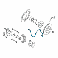 OEM 2021 Nissan Versa Sensor Assembly-Anti SKID, Front Diagram - 47910-5RA0A