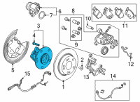 OEM 2022 Honda Civic BEARING ASSY-, RR Diagram - 42200-T20-A01