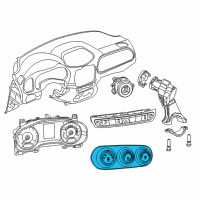 OEM 2019 Jeep Renegade Air Conditioner And Heater Control Diagram - 6VN78LXHAA