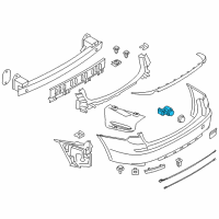 OEM 2014 BMW ActiveHybrid 7 Imperialblau Ultrasonic Transducer Diagram - 66-20-9-233-036
