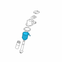 OEM Mercury Montego Coil Spring Diagram - 5G1Z-5560-AA