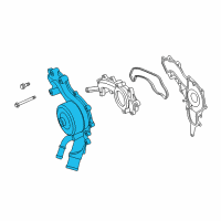 OEM Chrysler 200 Water Pump Diagram - 68158680AA