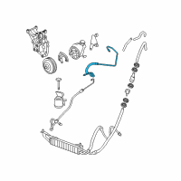 OEM 2009 Chevrolet Express 2500 Upper Pressure Line Diagram - 19329814