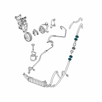 OEM 2012 GMC Savana 3500 Power Steering Cooler Tube Clamp Diagram - 15538512