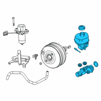 OEM Ram Brake Master Cylinder Diagram - 68398157AA