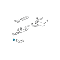 OEM 2009 Saturn Aura Converter & Pipe Gasket Diagram - 22626930