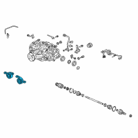 OEM 2009 Acura TL Rubber, Right Rear Differential Mounting (Front ) Diagram - 50710-TK5-A02