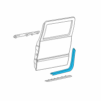 OEM 1992 Chevrolet K2500 Suburban Drip Weatherstrip Diagram - 15766539