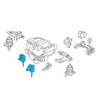 OEM 2002 Acura RL Stopper, Front Engine Diagram - 50840-SZ3-A00