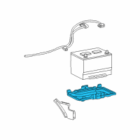 OEM 2004 Ford E-150 Battery Tray Diagram - 3C2Z-10732-A