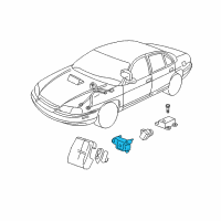 OEM 2010 Chevrolet Impala Front Sensor Diagram - 15250331