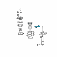 OEM Honda Accord Rubber, Left Front Spring Mount (Lower) Diagram - 51694-TVA-A01