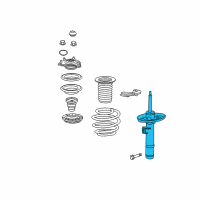 OEM Honda Accord Shock Absorber Unit, Left Front (Ads) Diagram - 51621-TVA-L91