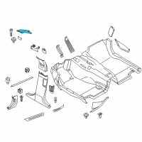 OEM 2015 BMW ActiveHybrid 5 Cover, Column A Left Diagram - 51-43-8-038-169