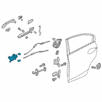 OEM 2016 Honda Civic Handle Assembly (Apex Silver) Diagram - 72120-TBA-A11ZA