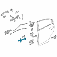 OEM 2022 Honda Insight Checker Complete, Left Rear Diagram - 72880-TBA-A01