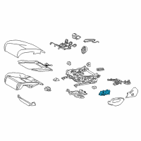 OEM 2018 Lexus LS500h Switch, Front Power Seat Diagram - 84922-50120