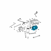 OEM Buick Rainier Compressor Asm-Rear Air Spring Diagram - 25978169