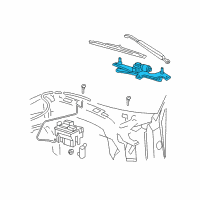 OEM 2009 Ford F-150 Motor & Linkage Diagram - 9L3Z-17508-C