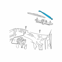 OEM Lincoln Mark LT Wiper Arm Diagram - 9L3Z-17526-A