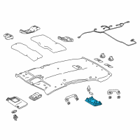 OEM 2019 Toyota Camry Dome Lamp Diagram - 81240-35020-E1