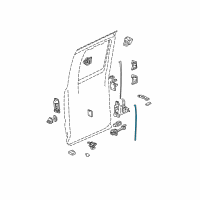 OEM GMC Sierra Rod-Rear Side Door Latch Diagram - 15706493