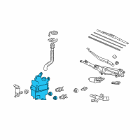 OEM 2014 Lexus RX350 Jar, Washer, A Diagram - 85315-0E030