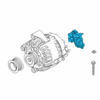 OEM 2012 BMW X5 Voltage Regulator Diagram - 12-31-8-510-090