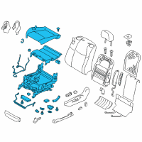 OEM 2013 Infiniti M56 Cushion Assembly - Front Seat Diagram - 87350-1MA4B