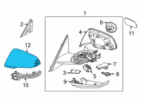 OEM 2022 BMW 228i xDrive Gran Coupe OUTSIDE MIRROR COVER CAP, LE Diagram - 51-16-9-879-147