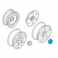 OEM 2008 Saturn Astra Wheel Trim Cover Hub Cap Diagram - 94710230