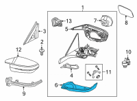 OEM 2022 BMW M340i xDrive HOUSING LOWER SECTION, RIGHT Diagram - 51-16-7-498-212