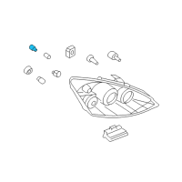 OEM 2005 Ford Focus Socket Diagram - 2M5Z-13K371-CA