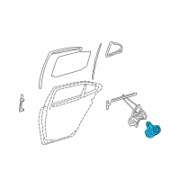 OEM 2015 Lexus LS460 Motor Assy, Power Window Regulator Diagram - 85720-50114