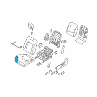 OEM 2011 Nissan Murano Pad-Front Seat Cushion Diagram - 87361-1AA0A