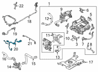 OEM 2022 Hyundai Tucson POWER CABLE-HSG AC COMPR DC Diagram - 91674-P0110