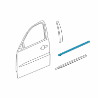 OEM Buick LaCrosse Belt Weatherstrip Diagram - 15912991