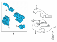 OEM 2021 Ford Bronco HOUSING ASY - STEERING COLUMN Diagram - M2DZ-3F791-AA