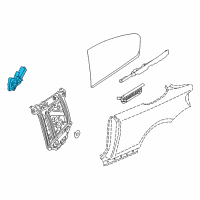 OEM 2013 BMW 128i Right Rear Window Motor Diagram - 67-62-7-291-452