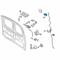 OEM 2015 Ford Transit Connect Upper Latch Diagram - DT1Z-6143286-A