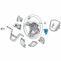 OEM Lincoln Shift Paddle Diagram - GD9Z-3F884-BA